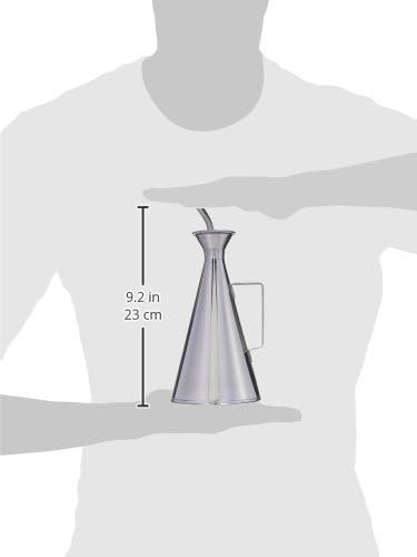 La Paella 17 Oz No Drip Olive Oil Dispenser, Medium, Silver