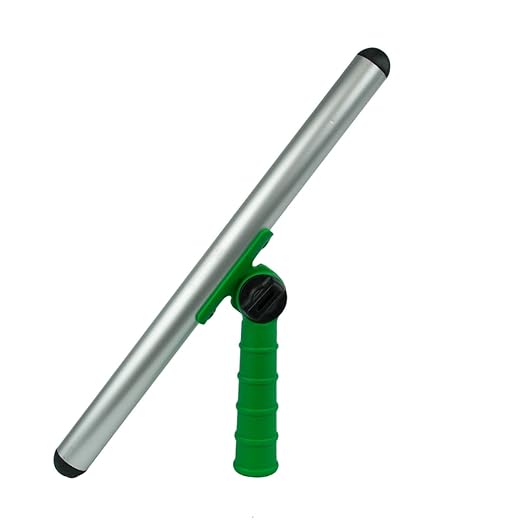 Unger Commercial 18" Swivel Strip T-Bar Window Washer Handle – Lightweight Aluminum with 7-Position Adjustable Head for Hard-to-Reach Areas SV450