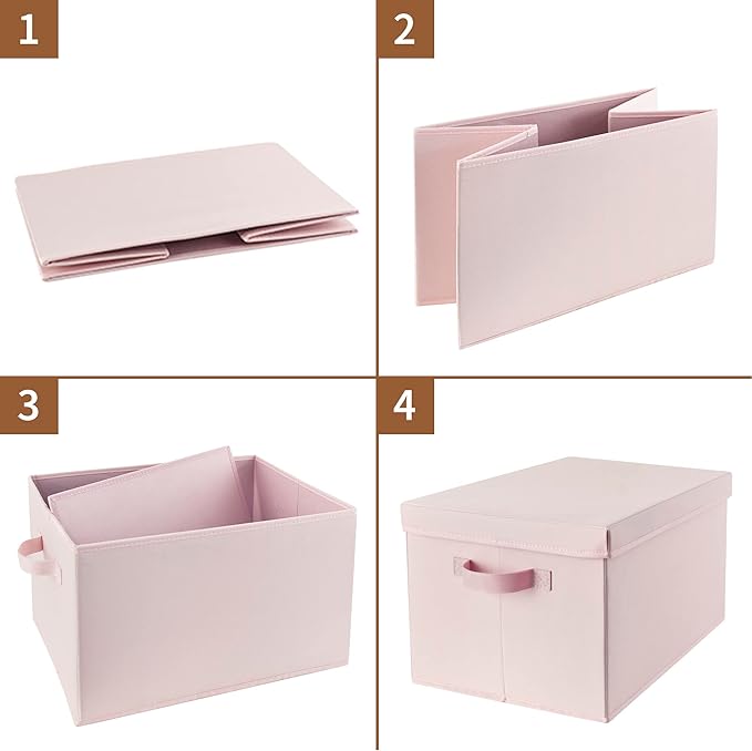 SAYS Storage Bins Fabric, Large Storage Bins with Lids