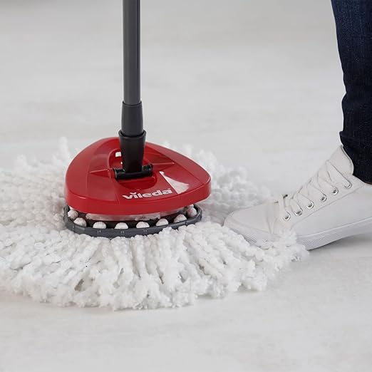 Vileda Easy Wring and Clean Microfibre Mop and Bucket with Power Spin Wringer
