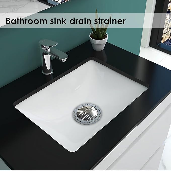 Huntonry Drain Hair Catcher, Shower Hair Drain Catcher, Shower Drain Cover, Bathtub Drain Strainer, Tub Hair Catcher