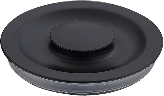Kitchen Sink Drain Basket Strainer Filter/Stopper with Handle, Anti-Clog Kitchen Sink Accessories,304 Stainless Steel,Black,1pc (Sink Drain Stopper