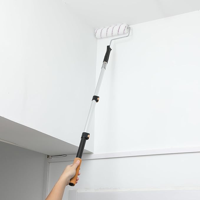 Bates- Extension Pole, 1.4 to 3 Ft Pole, Black & Brown, Telescoping Pole, Extendable Pole, Telescopic Pole, Paint Pole, Paint Roller Extension Pole