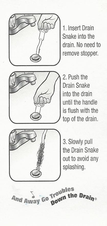 Roto Rooter Drain Snake Hair Clog Remover Flexible Plastic Hand Tool Sink Shower Auger Cleaner Opener