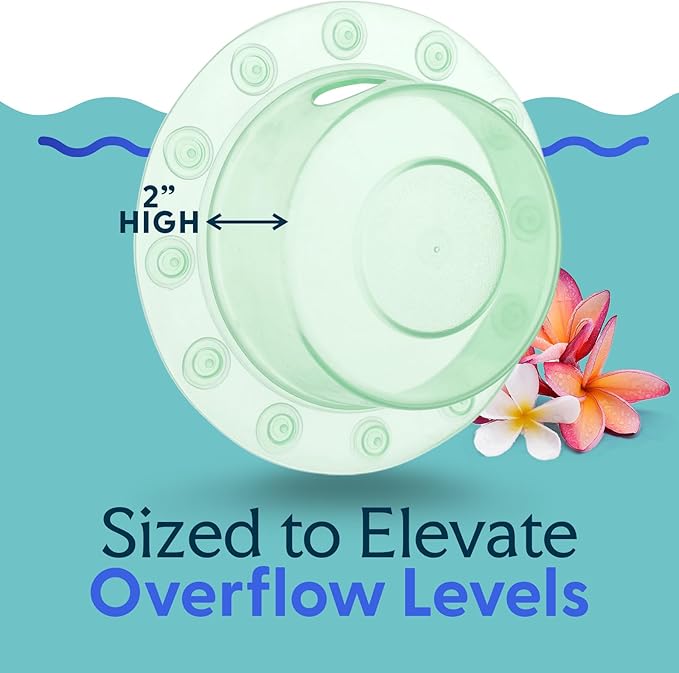 SlipX Solutions Bottomless Bath, Essential Overflow Drain Cover for Bathtub, Best Bath Accessories for Women