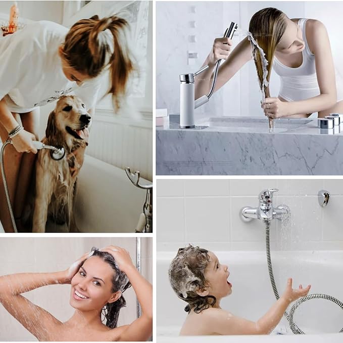 Seatery 2PCS Hair Catcher Shower Drain/Strainer/Cover/Filter/Trap, Bathtub Drain Cover Hair Catcher, Hair Stopper for Bathroom Sink/Floor Drain