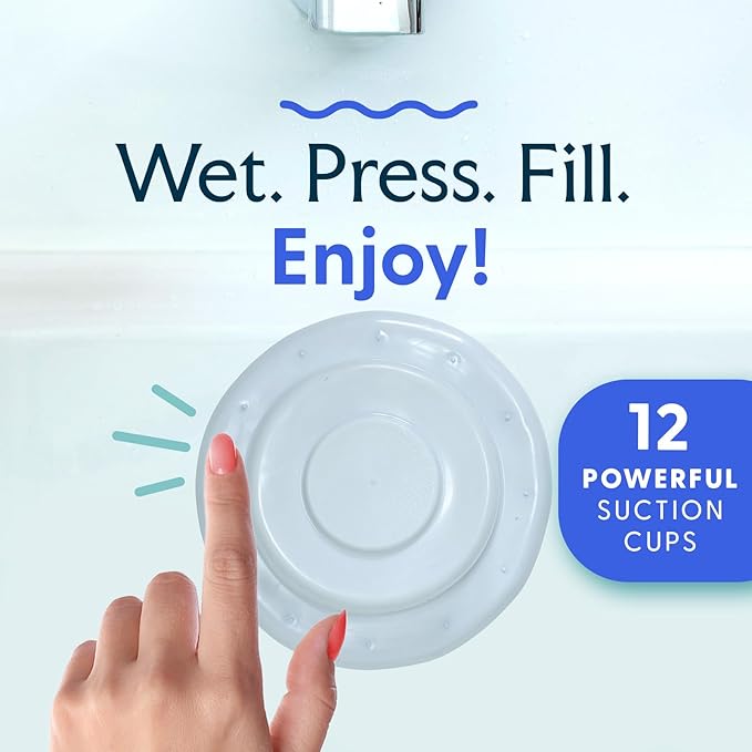 SlipX Solutions Bottomless Bath, Essential Overflow Drain Cover for Bathtub, Best Bath Accessories for Women