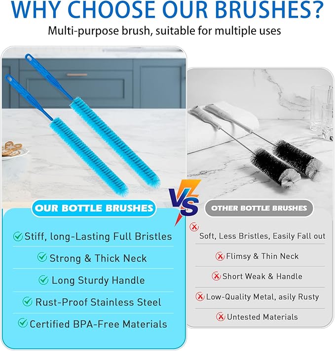 Dryer Vent Cleaner Kit,Refrigerator Coil Cleaning Brush,Includes Dryer Vent Brush, lint Brush for Dryer, Drain Cleaning Brush