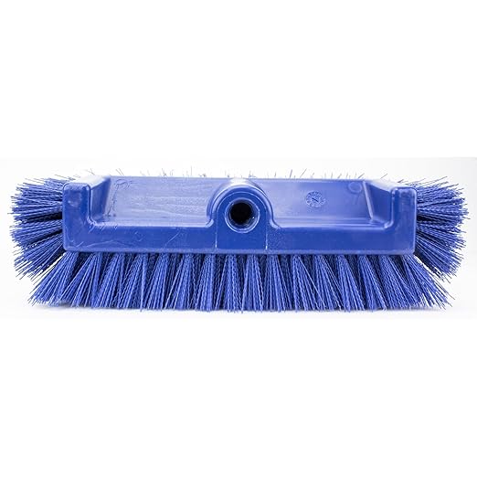 SPARTA Multi-Level Tile Scrub Brush 12" Wide Brush Head, Heavy-Duty Tile Cleaning Brush with End Bristles for Commercial Tiles, Tubs and Floor, Plastic, 12 Inches, Blue, (Pack of 12)