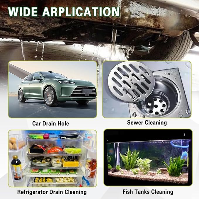Auto Sunroof Drain Cleaning Tool, Long Pipe Cleaner for Car, 118 Inch Flexible Auto Tube Cleaning Brush