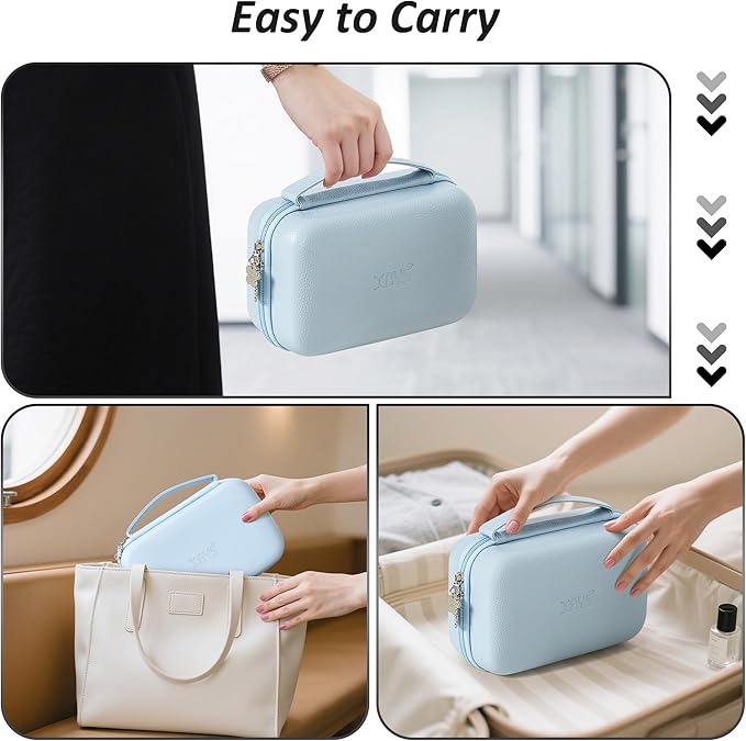 Charger Case for Macbook, Portable Tech Electronic Organizer Bag,Travel Storage Pouch for Laptop Accessories, MacBook Power Adapter, Charging Cords, USB Drives, Power Bank (Blue, XL)
