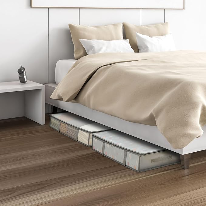 2 Pack Under Bed Storage Containers Bins