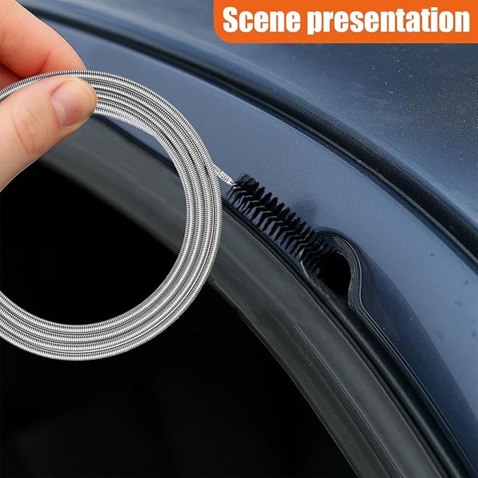 78 Inch Flexible Long Drain Brush, Nylon Stainless Steel Cleaner Tool, Feeding Tube Cleaning Brush, Drain Hole Cleaner