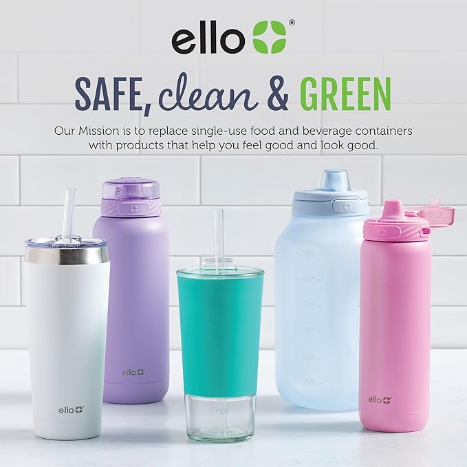 Ello Color Lock 20PC Mixed Glass Food Storage Sets, Leak-Proof Glass Food Storage Containers with Airtight BPA-Free Plastic Lids, Dishwasher