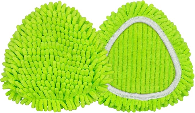 Mop Replace Heads for Ocedar Mop Heads Replacements Easywring 1-Tank System,Spin Mop Replacement Head for Floor Clean,2 Pack Chenille Mop Refills,Washable and Reusable Mop Head Replacement,Green