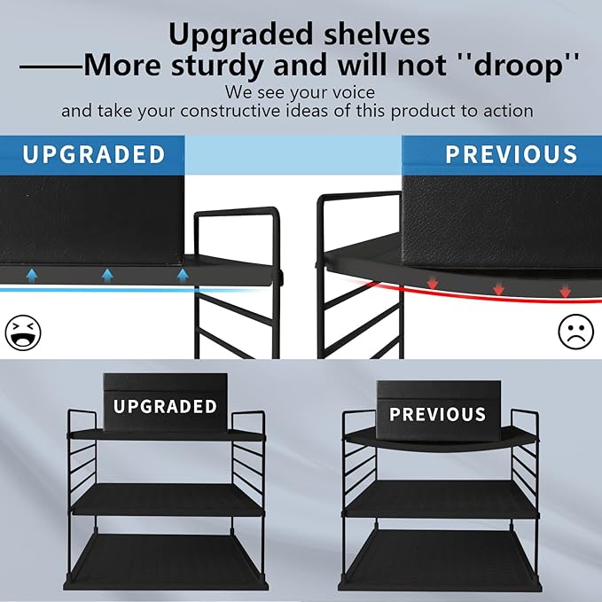 Adjustable Pantry Organizers and Storage, Steel Wire & Plastic Saran Wrap Holder