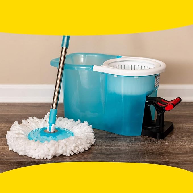 Hurricane Spin Mop Replacement Mop Heads for As Seen On TV Cleaning System by BulbHead, Spin Away Germy, Dirty Water - Super-Absorbent Microfiber Head Holds 10X Weight — 1-Pack