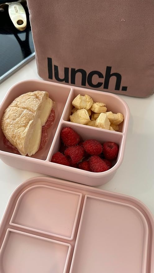 Ali+Oli Silicone Bento Box (Mermaid) Lunch Box for Kids, Toddlers, Preschoolers & Adults | BPA-Free and Spill-Proof | Ideal for School, and On-the-Go Meals| Perfect for Lunch, Snacks, and Meals