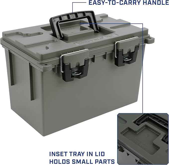 12765 XL Storage Bins With Lids, 4-Pack Stackable Storage Bins, Made in USA