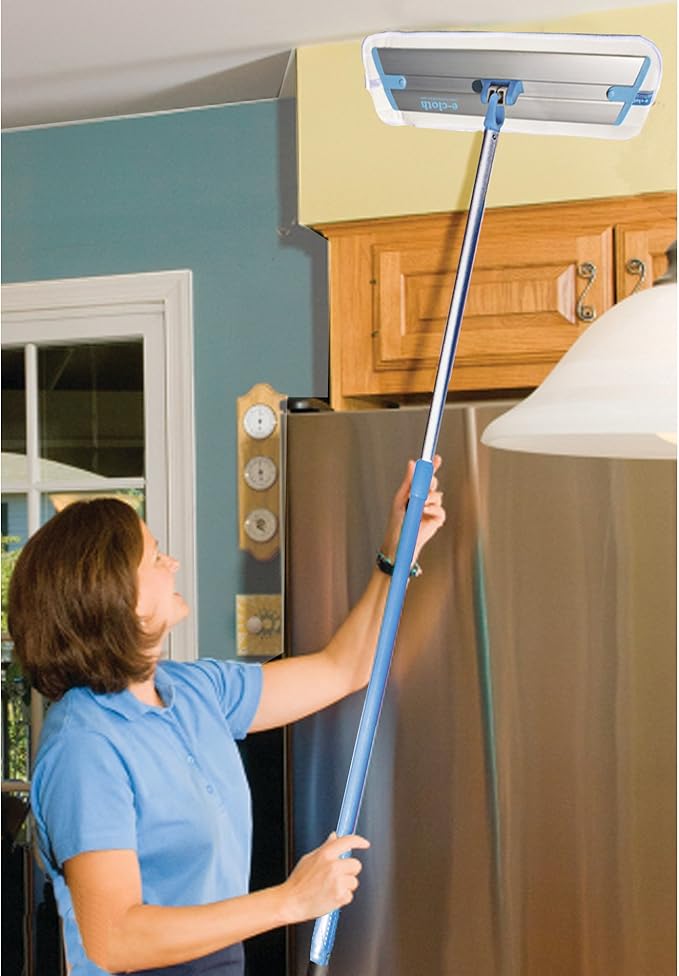 E-Cloth Deep Clean Mop, Microfiber Mop, Perfect Floor Cleaner for Hardwood, Laminate, Tile and Stone Flooring, Washable and Reusable, 100 Wash Promise