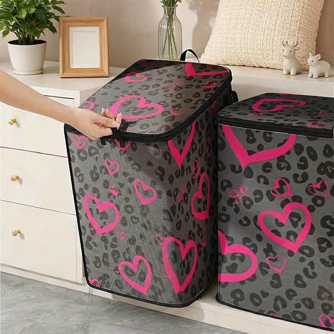 2pcs closet organizers and storage under bed,clothing blanket sweater sheet bedding comforter duvet quilt pillow toy storage bags with lids