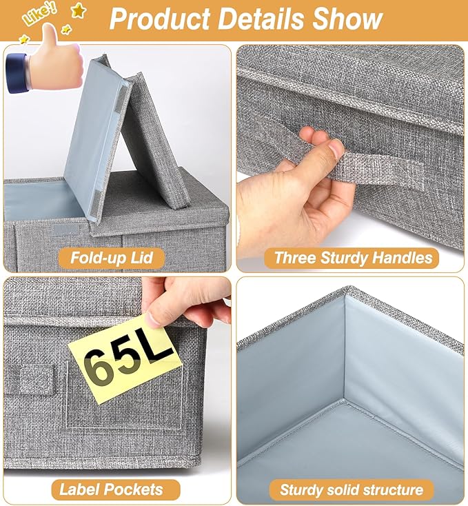 Extra Large Under Bed Storage 65L