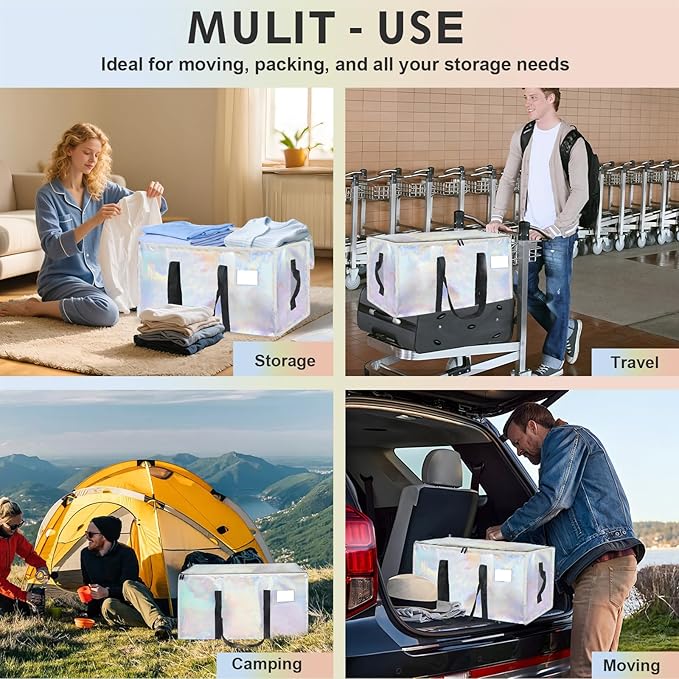 12 Pack-Extra Large Heavy Duty Moving Bags, Shiny Color