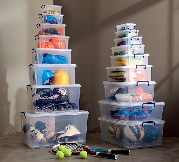 Storage Bins with Lids, 2 Pack, 32 Quart