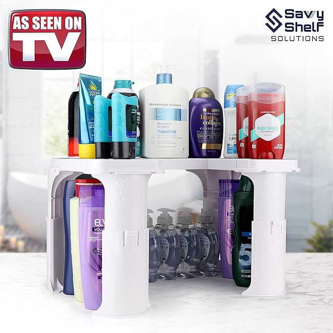 Expandable Under Sink Organizer and Storage I Bathroom Under the Sink Organizer