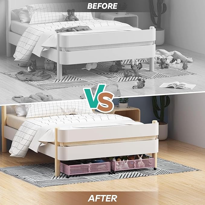 Under the Bed Storage Containers with Wheels, Under Bed Storage