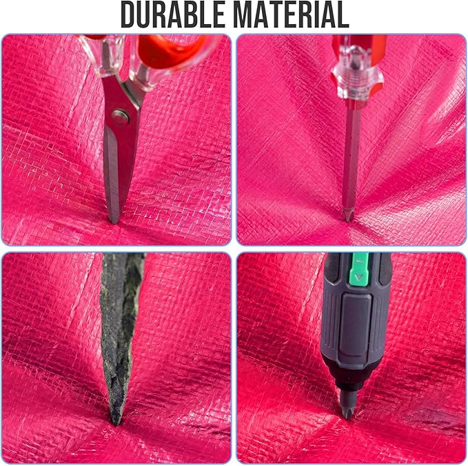 12 Pack Pink Extra Large Moving Bags, Heavy Duty Totes with Visible Window