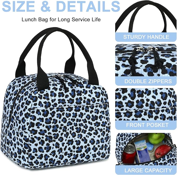 Bluboon Corduroy Lunch Bag - Large 15L - Women/Men