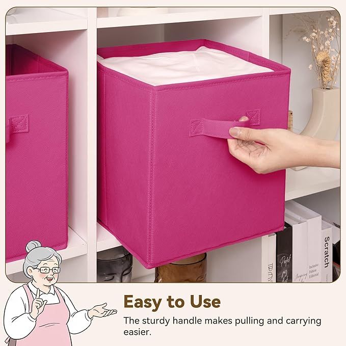 SAYS 11 Inch Cube Storage Bins, Cube Storage Organizer, Fabric Storage Bins