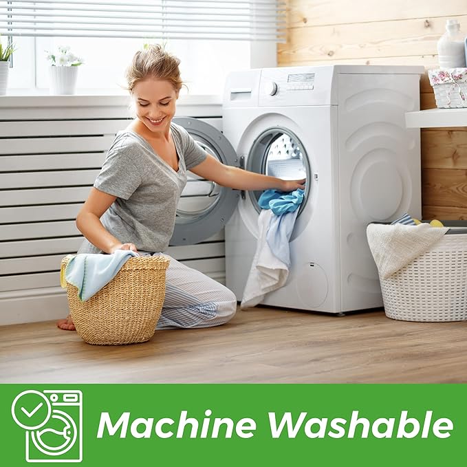 Reusable Washable Mop Pads for Swiffer Sweeper Mop, 2-Pack Microfiber Cleaning Cloths for Hard Floors, Baseboards, Wet and Dry Dusting
