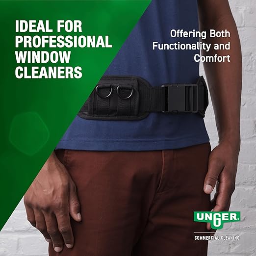 Unger Commercial ErgoTec Belt – Adjustable Length 32 to 50 Inches, Heavy Duty Belt for Professional Window Cleaning Tools – Ideal for Tool Pouches