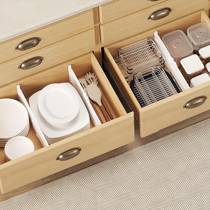 6" Tall 5 Pack Drawer Dividers
