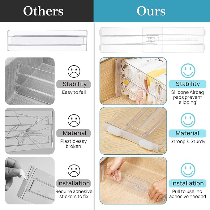 18 Pack Drawer Dividers for Clothes