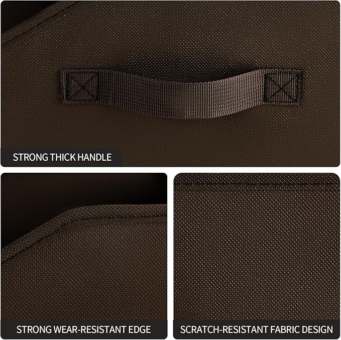 Trapezoid Closet Storage Bins, Large Fabric Baskets for Organizing