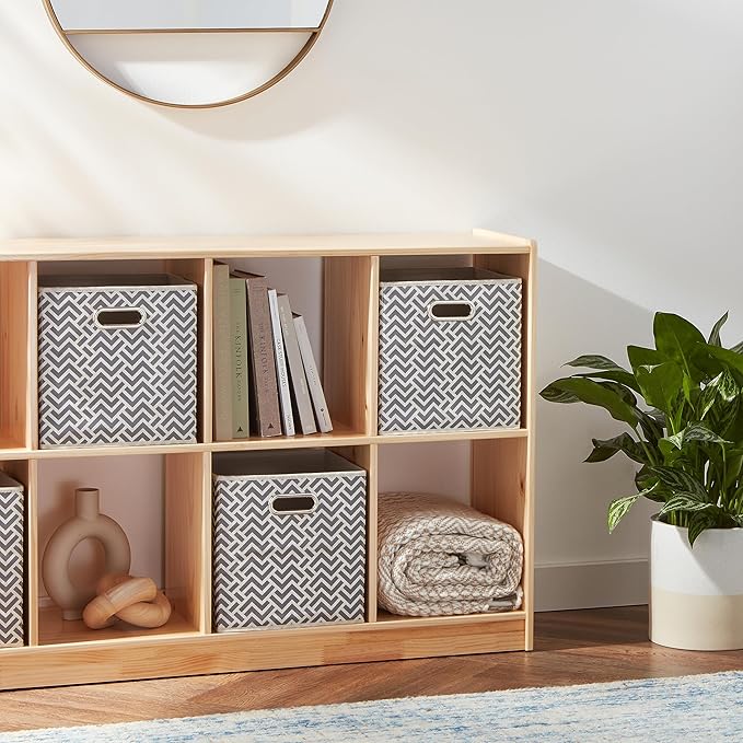 Amazon Basics Collapsible Cube Storage Organizer Bins, 24-Pack