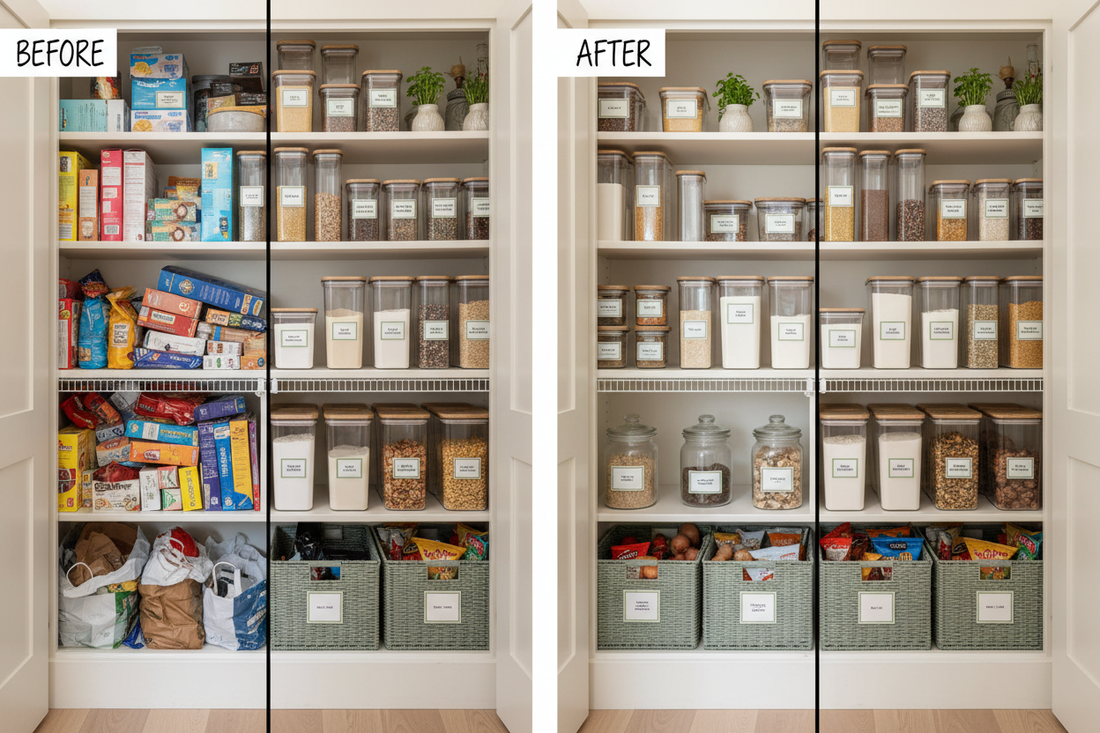 Before & After: Kitchen Pantry Makeover with Neatify House
