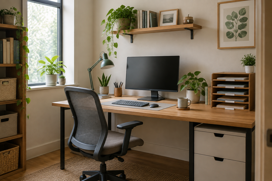 A Home Office That Thinks Clearly: 10 Ways to Tame Cables and Paper
