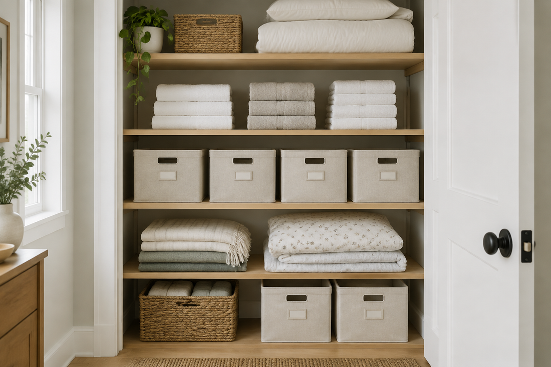 The Linen Closet Edit: 8 Ways to Store Towels and Bedding Without the Avalanche