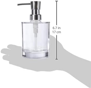 RIDDER Soap Dispenser Windows Transparent, Acryl, 8.3 x 8.3 x 15.8 cm