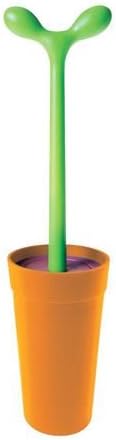 Alessi Merdolino Toilet Brush Aleesi ASG04 AZ Merdolino Toilet Brush, Light Blue