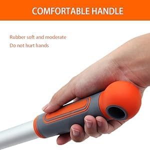 Professional Window Squeegee Cleaner, 2 in 1 Shower Squeegee with Extension Pole, 62‘’ Telescopic Window Washing Equipment with Bendable Head