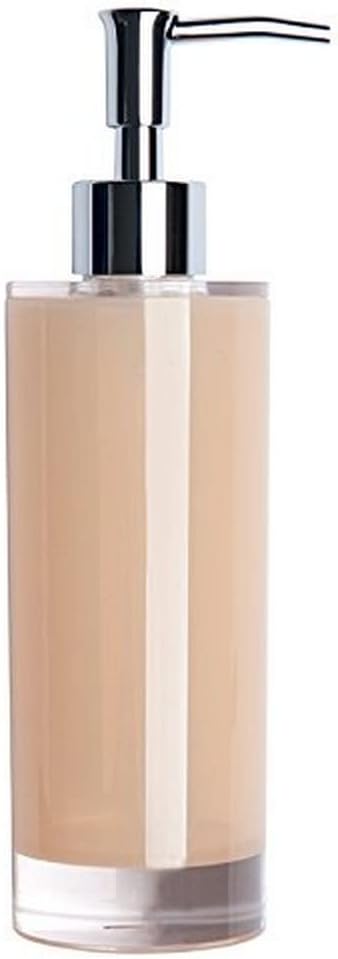 Excelsa Soap Dispenser, Polystyrol, Cream, 6.5 x 6.5 x 22 cm