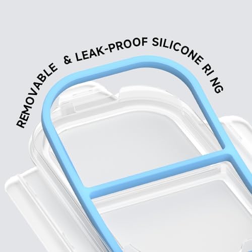 3 Pack Stainless Steel Snack Containers, 2 Compartment Reusable Metal Snack Boxes Containers with Leak-Proof Lids, Compact Lunch Box Food Storage Container