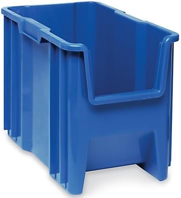 Quantum Storage Systems QGH600BL Giant Stack Container, 17.5" Length, 10-7/8" Width, 12.5" Height, Blue, Pack of 4