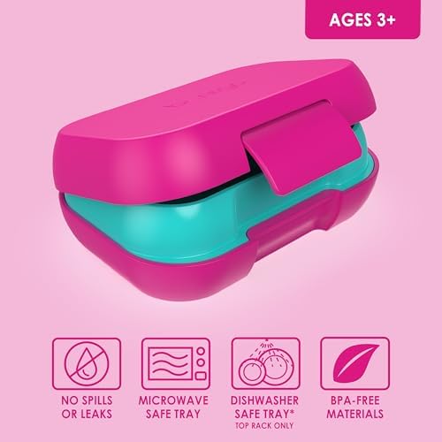 Kids Snack Leak-Proof 2 Compartment Bento-Style Container
