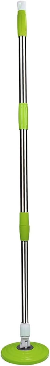 Spin Mop Replacement Handle for Floor Mop Stainless Steel Spin Mop Adjustable Handle and Head Replacement 360 Spinning Household Cleaning Accessories for Home,Office(Green)